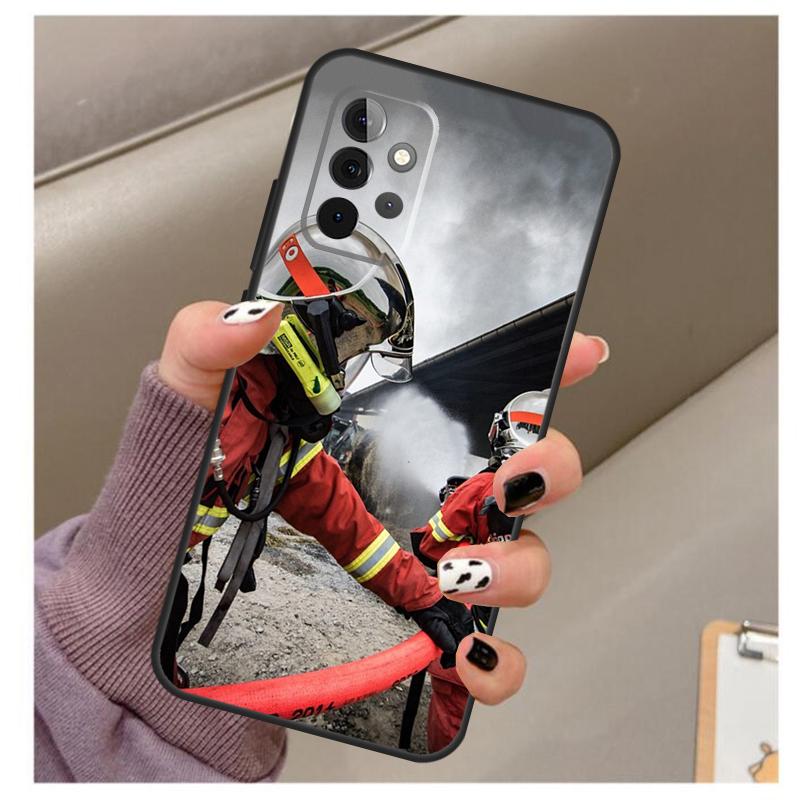 Fireman Firefighter Case For Samsung Galaxy A35 A55 A15 A32 A12 A22 A52 A06 A54 A34 A14 A56 A36 A26 A16 A13 A53