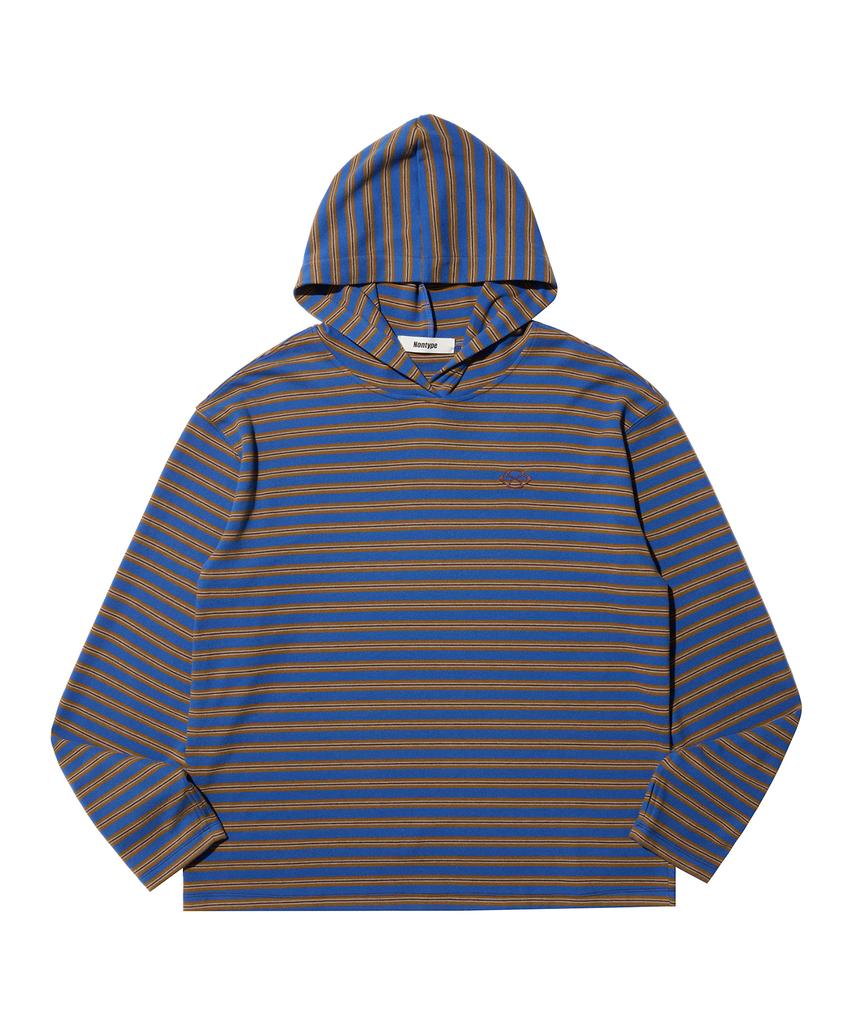 NONTYPE Multi Stripe Fleece Hoody (Blue)