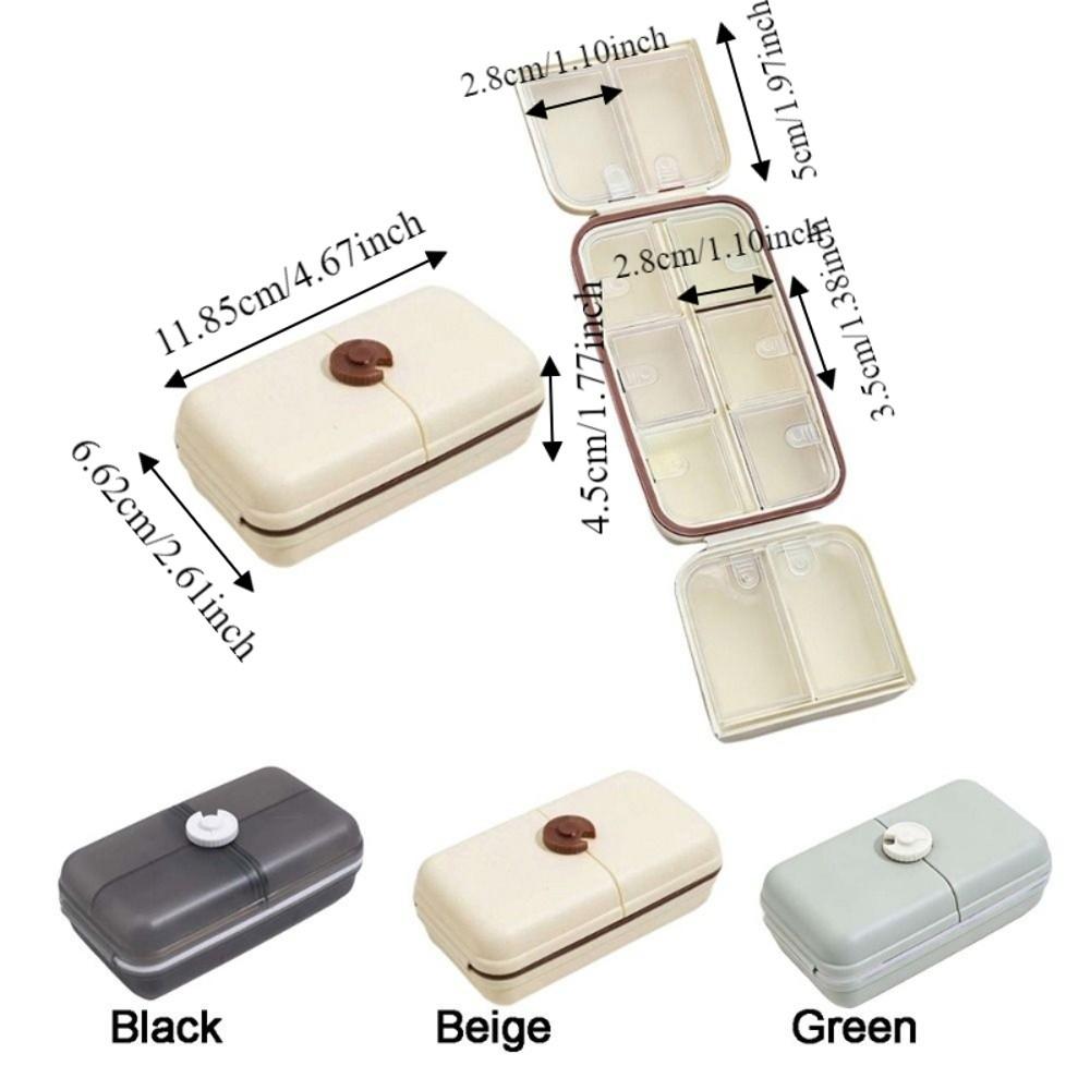 Versiegelte wöchentliche Pillendose Kunststoff-Pillenspender Schmuckaufbewahrungsbox Pillenaufbewahrungsbox Zuhause