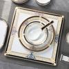 Golden Vienna European Ceramic 4-Piece Dinnerware Set