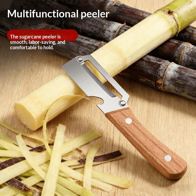 1Pcs Durable And Smooth Multi Functional Vegetable Peeler With Ergonomic Wooden/Pp Handle For Peeling Fruits And Vegetables