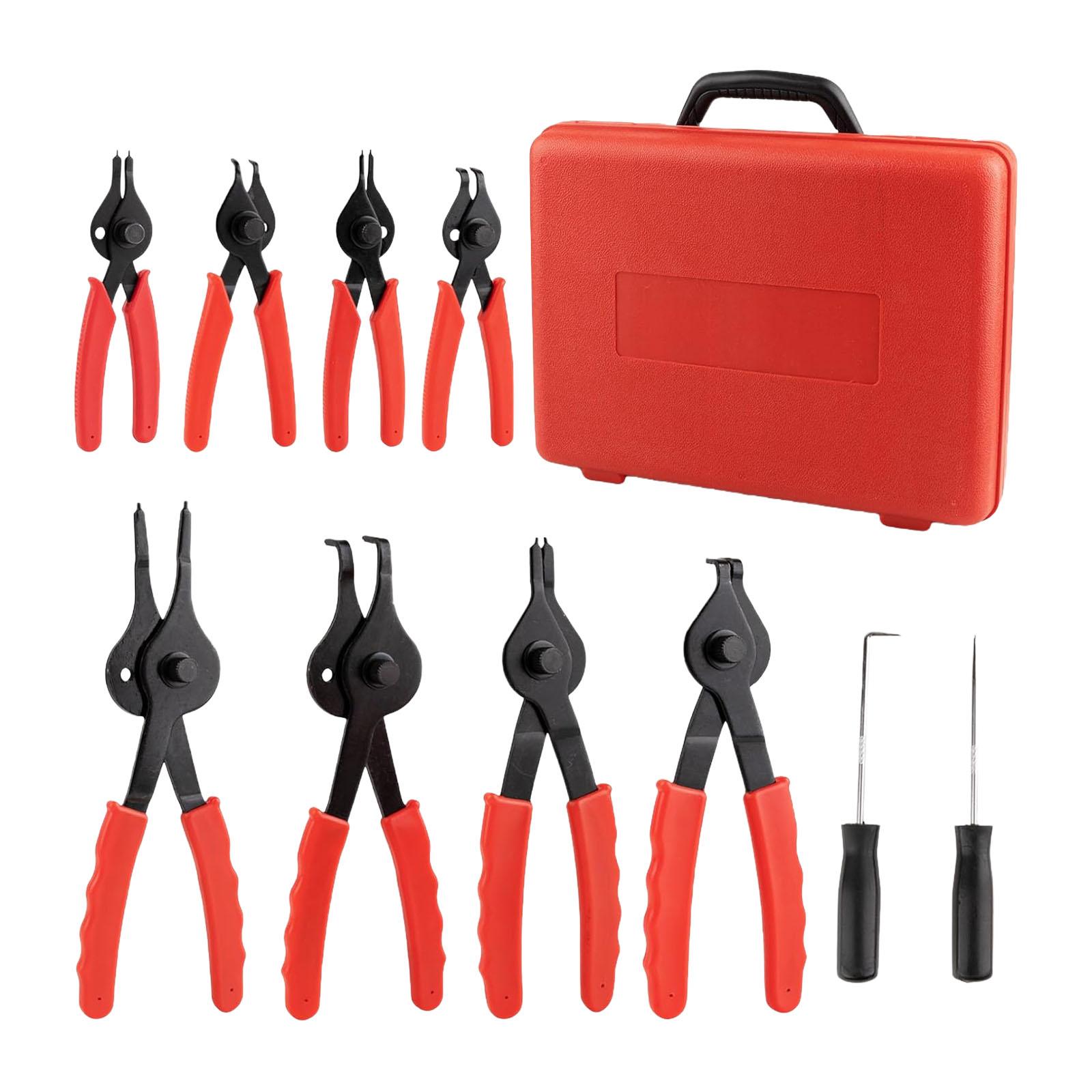 

Multipurpose Snap Ringing Pliers Kit 10Pcs With Ergonomic Handle For Mechanics And DIY Projects Auto Maintenance Work 1