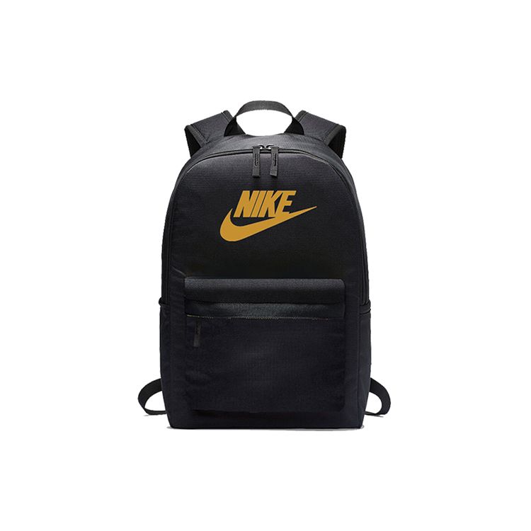 Nike Logo Sports Casual Backpack Men Backpacks Black BA5879-013 Black