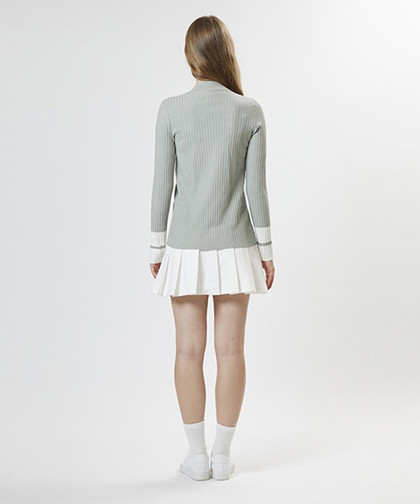AVEN Front Slit Knit Pullover Mint