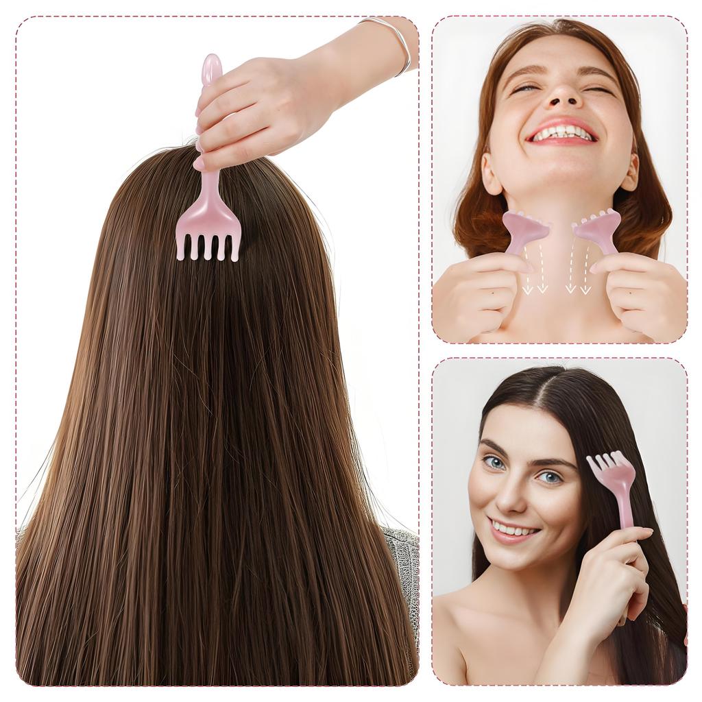 2PCS Scalp Massagers - Resin Handheld Relaxation BPA-Free & Ergonomic (Stress Relief Hair Care Set)