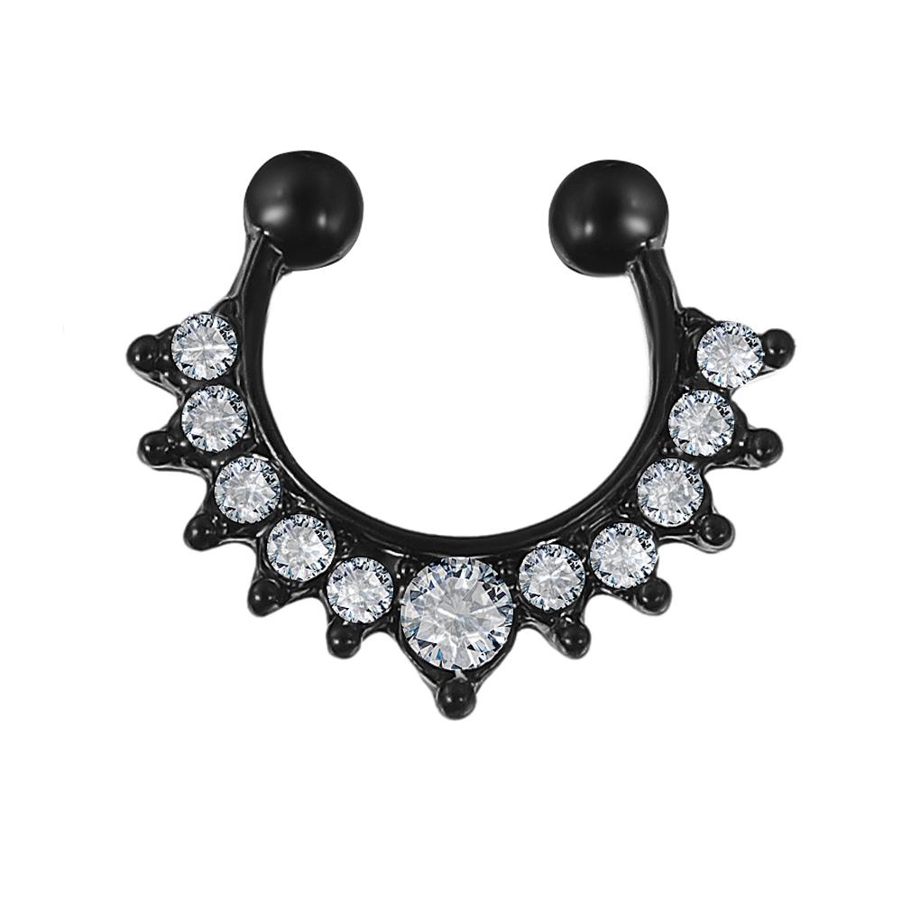 Ring Safe Luxury Nose Nail Fine Nose Nail Non Zirconia Nose Ring Stainless Steel Nose Nail Cartilage Earring Spiral Pierced Jewelry