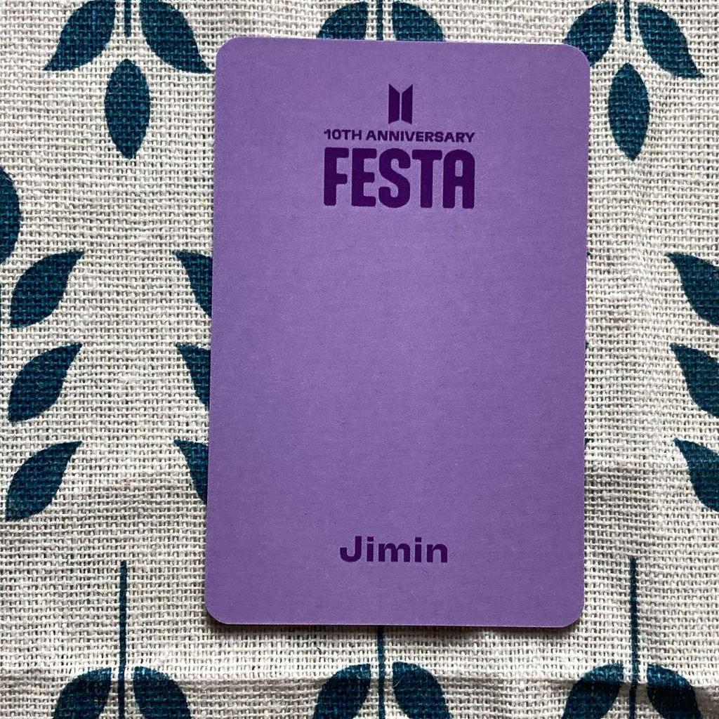 [USED] BTS FESTA ARMY 2023 Lounge Bonus Jimin Trading Card