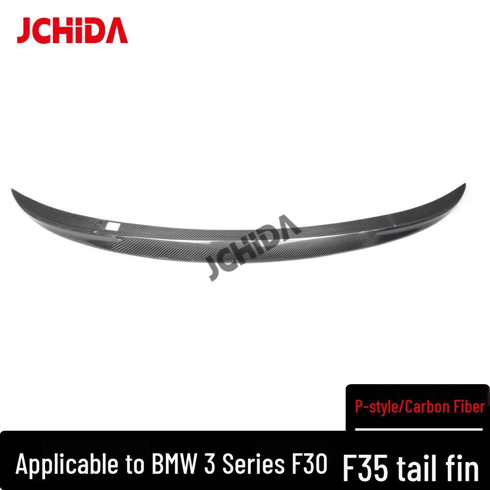 BMW 3 Series F30 F35 P Style Carbon Fiber No-Drill Rear Spoiler