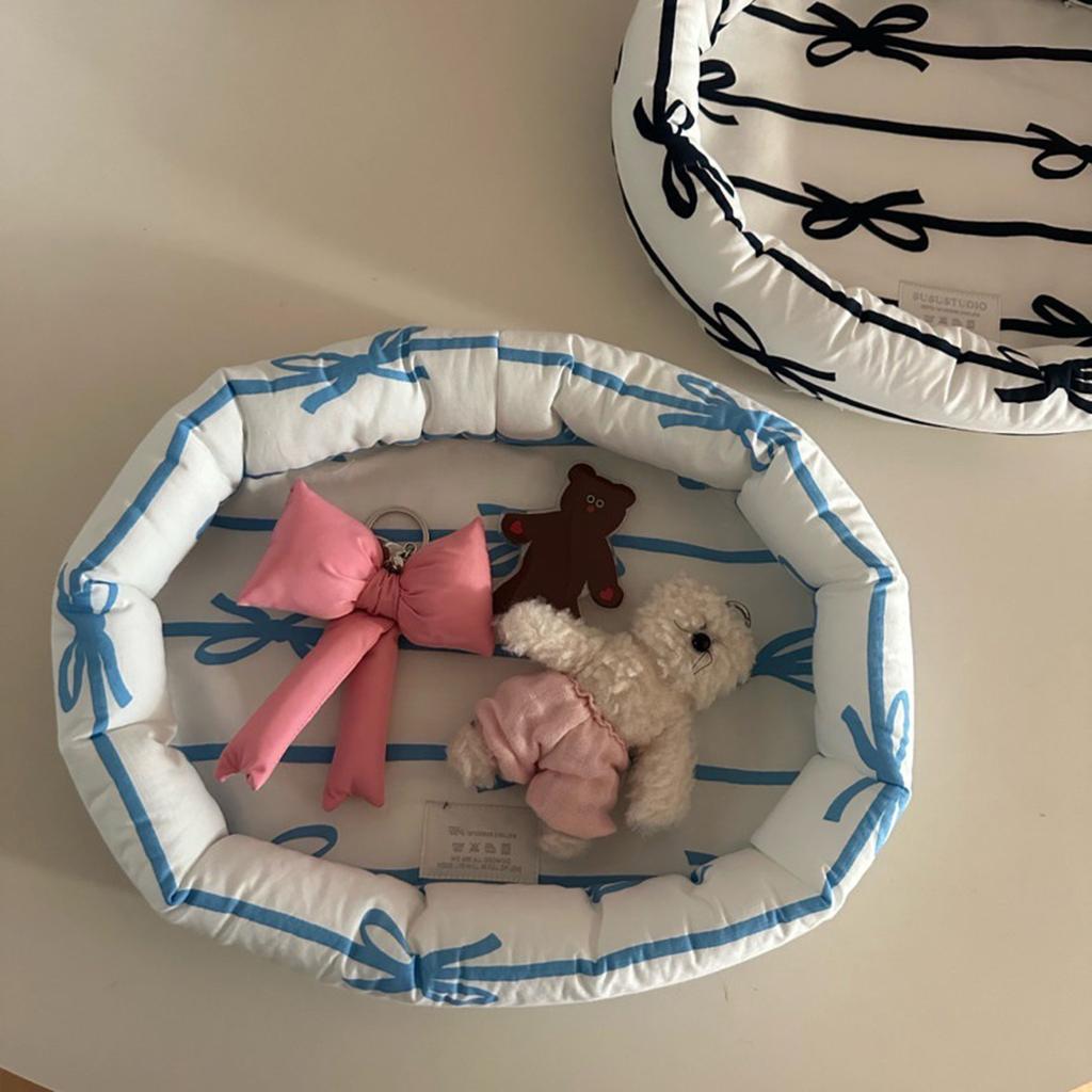 Elegant Butterfly Bowknot Storage Basket Fashion Accessory for Organizing Small Items In Home and Office Daily Use