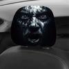 2 Pcs Ghost Car Headrest Covers 2D Stretch Car Interior Decor Car Seat Headcover  All Seasons
