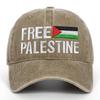Výšivka Free Palestine na kšiltovce typu Dad Hat s nastavitelným zapínáním pro letní nošení venku
