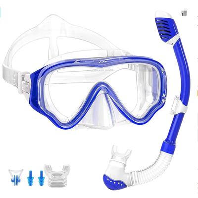 Kinder-Tauchmaske, Vollgesichts-HD-Tauchmaske, Unterwasser-Tauchmasken-Set, Schwimm- und Schnorchelausrüstung für Kinder