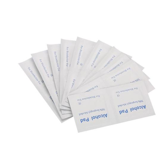 100 Adet Tek Kullanımlık Alkol Pamuk Pedler Oje Çıkarıcı Cilt Telefon Temiz Mendil