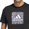 Adidas T Shirts Men's Black Crew Neck Moderate Straight Fit HS2533
