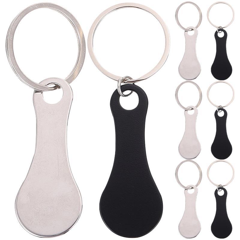 8pcs Key Ring Metal Shopping Trolley Tokens Convenient Trolley Tokens Trolley Tokens Keyring Shopping Cart Token Solver
