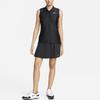 Nike Victory Solid Logo Knit Casual Sleeveless Polo Shirt Women Tops Black FD6708-010
