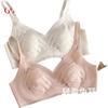 GUJIN Summer Ultra-Thin Bra with Fixed Cups, Women's Wireless Bra, Rabbit Ear Sleep Bra, Makes Large Breasts Appear Smaller