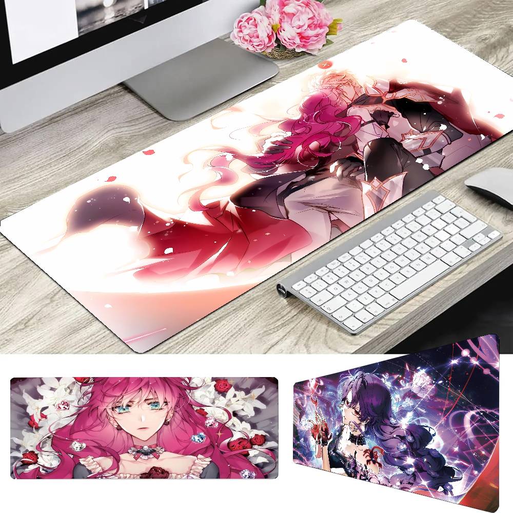 Manga V-Villains Are Destined To Die Mousepad Non-slip Suitable For Office Computers Laptops E-sports Game Desk Mats XXL Keyboa