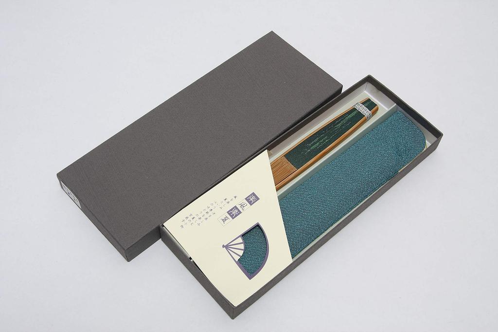 fan with fan in a presentation made in gourd [Hasegawa] Men's Kyoto-style case, box, Japan, design.