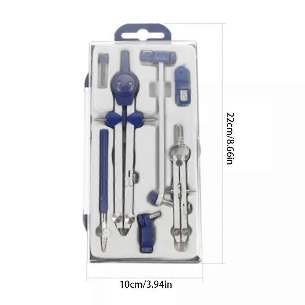 Premium Geometry Compass Set with Protractor - Precision Drawing Tools for Students, Engineers, and Artists