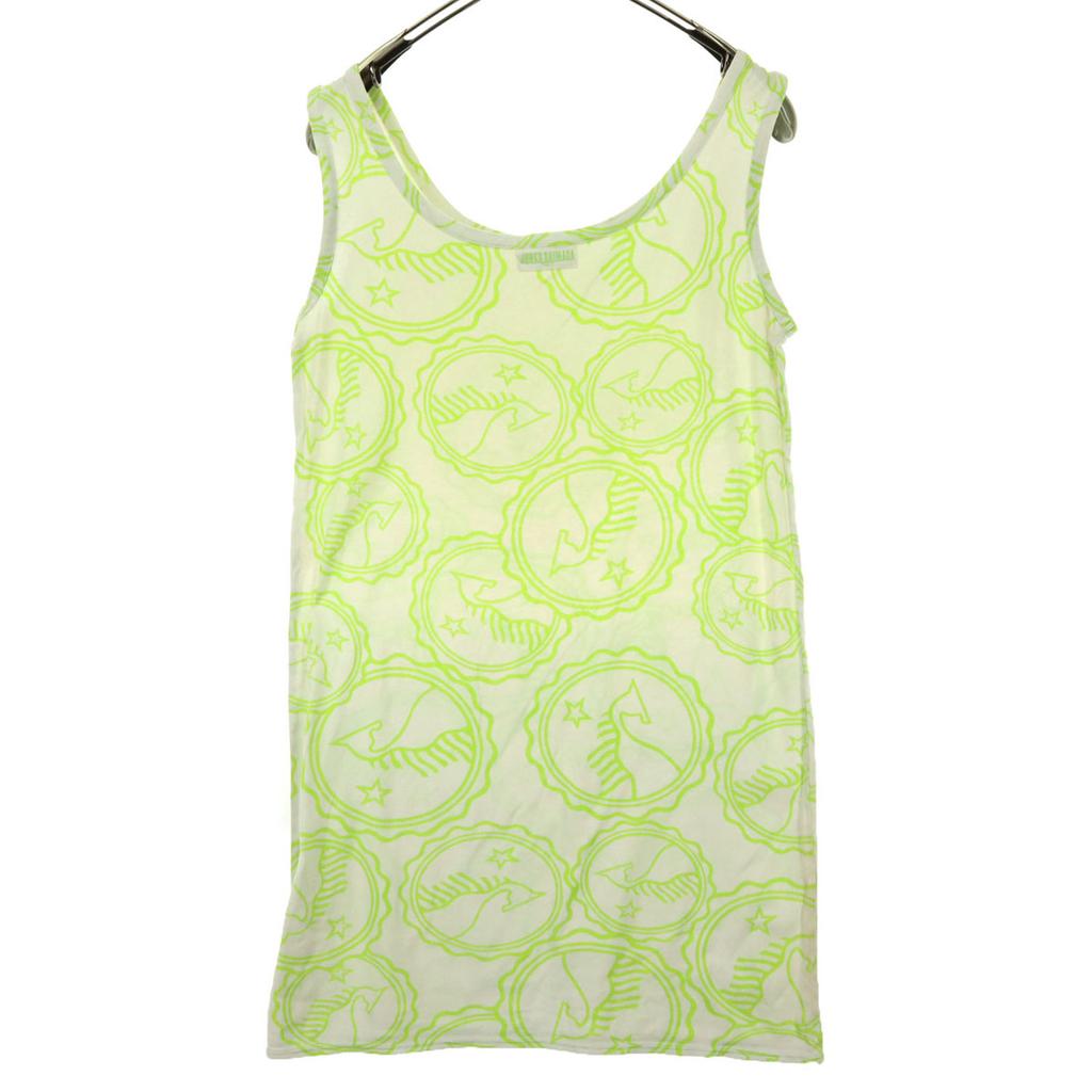 JUNKO SIMADA Made In Japan Overall Handle No Sleeve Knee-length Dress Women Used