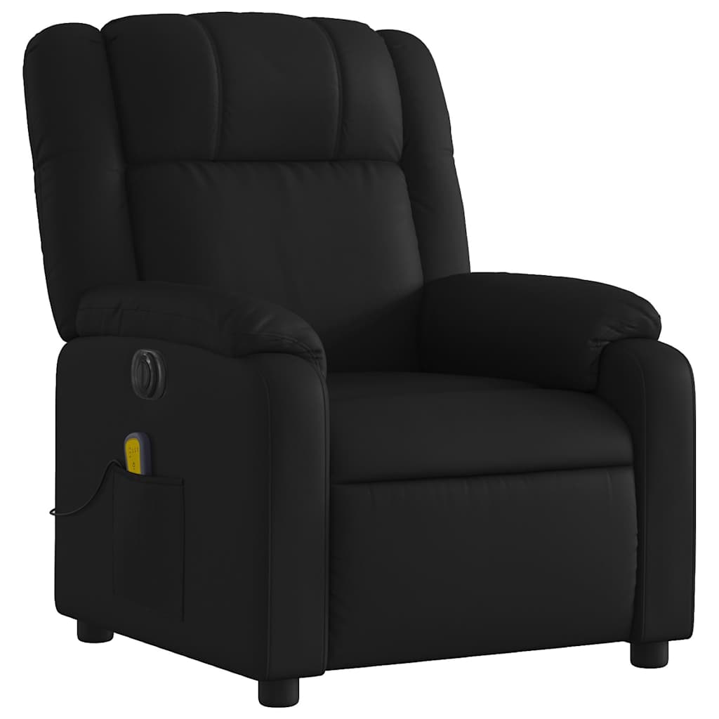 Vidaxl Foldable Massage Armchair, Electric, Black, Faux Leather