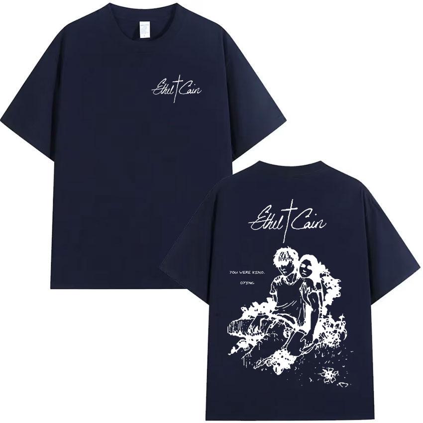 Ethel Cain Classic Pop Graphic Print Tshirt Mens Gothic Casual Short Sleeve T Shirt Summer Unisex pure Cotton Tshirts Tops S