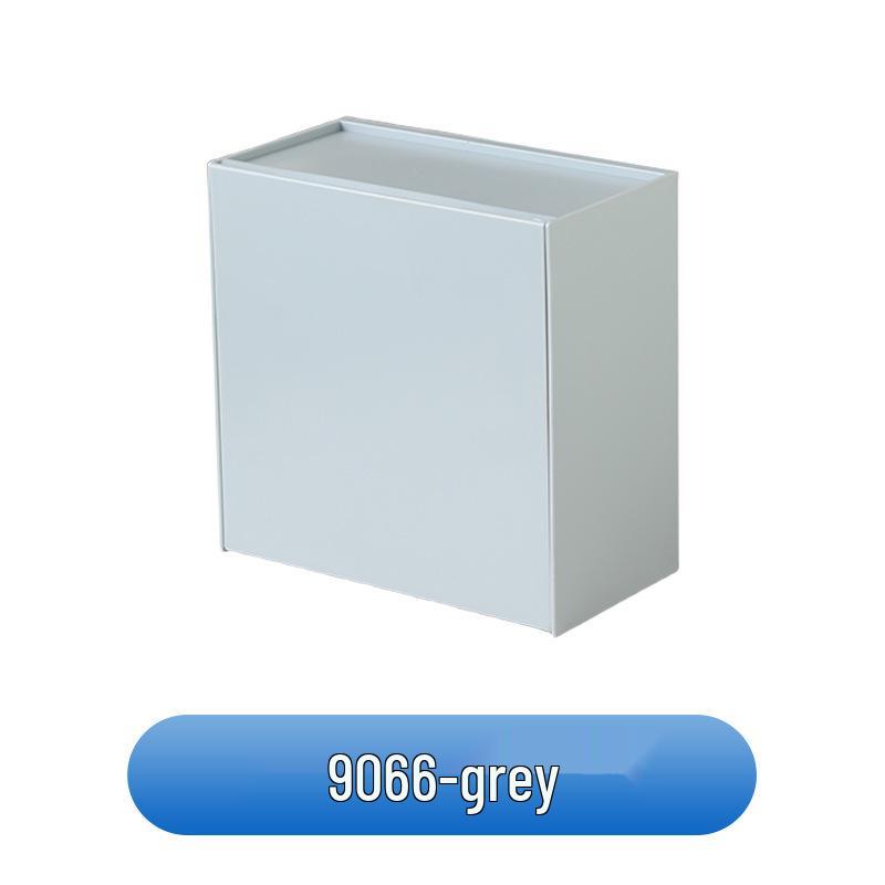 Väggmonterad förvaringsbox för toalettpapper och mensskydd med tipplock, Dammtät organizer, Utan hål