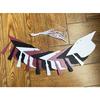 Graduation Party Decorations Maroon White Black 2025/Maroon Burgundy White Graduation Decorations 2025 FSU Maroon White 4pcs Grad Hat Banner Garlands
