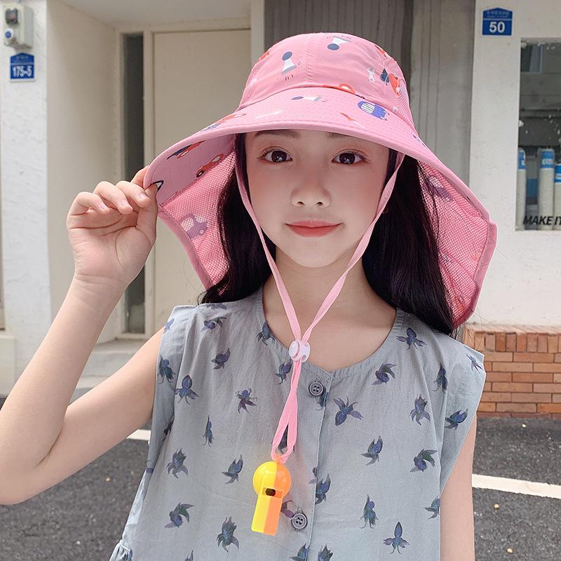 Cappello da Sole a Tesa Larga per Bambini - Protezione UV per Ragazzi e Ragazze (Primavera estate)