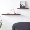 Solid Wood Flat Board Wall Mount Storage Rack Flat Partition Walnut Hanging Rack Room Decoration Storage Board