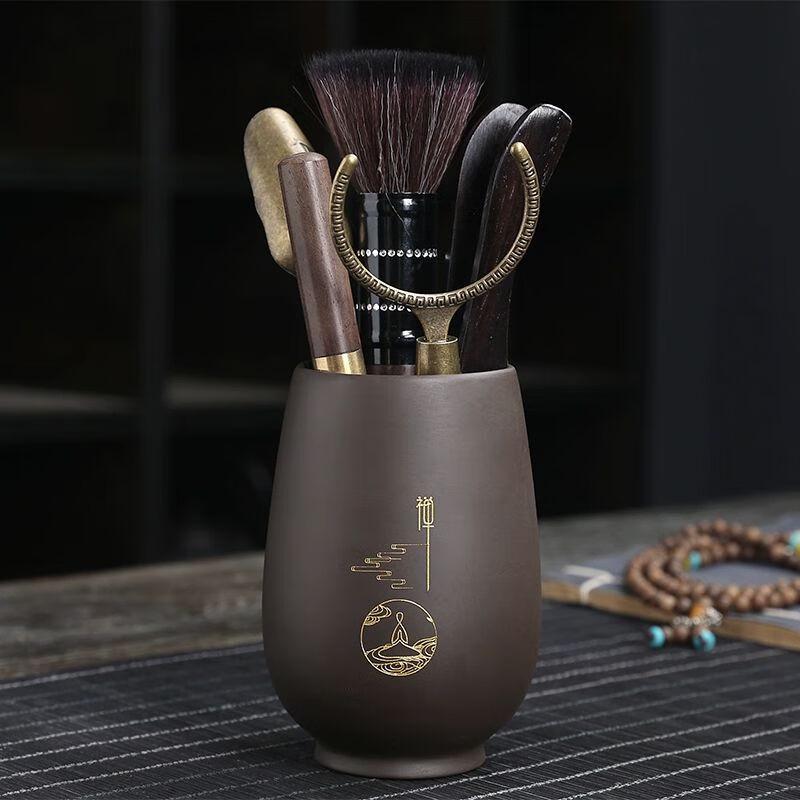 

Purple Clay & Ebony Tea Ceremony Tools Set