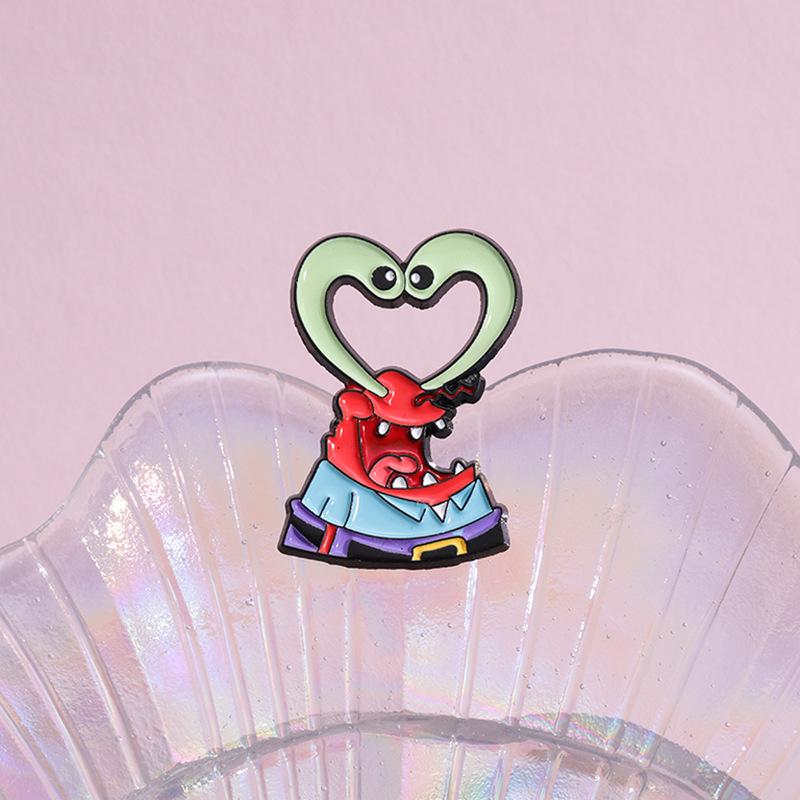 Multifunctional Alloy Brooch With Adorable Cartoon Design Great For Everyday Fashion Statements