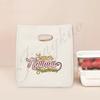 Beste Nanny der Welt Aufdruck Lunchtasche Tragbar Isoliert Canvas Kühltasche Bento Tasche Thermisch Lebensmittelaufbewahrungstaschen Geschenk für Nounou
