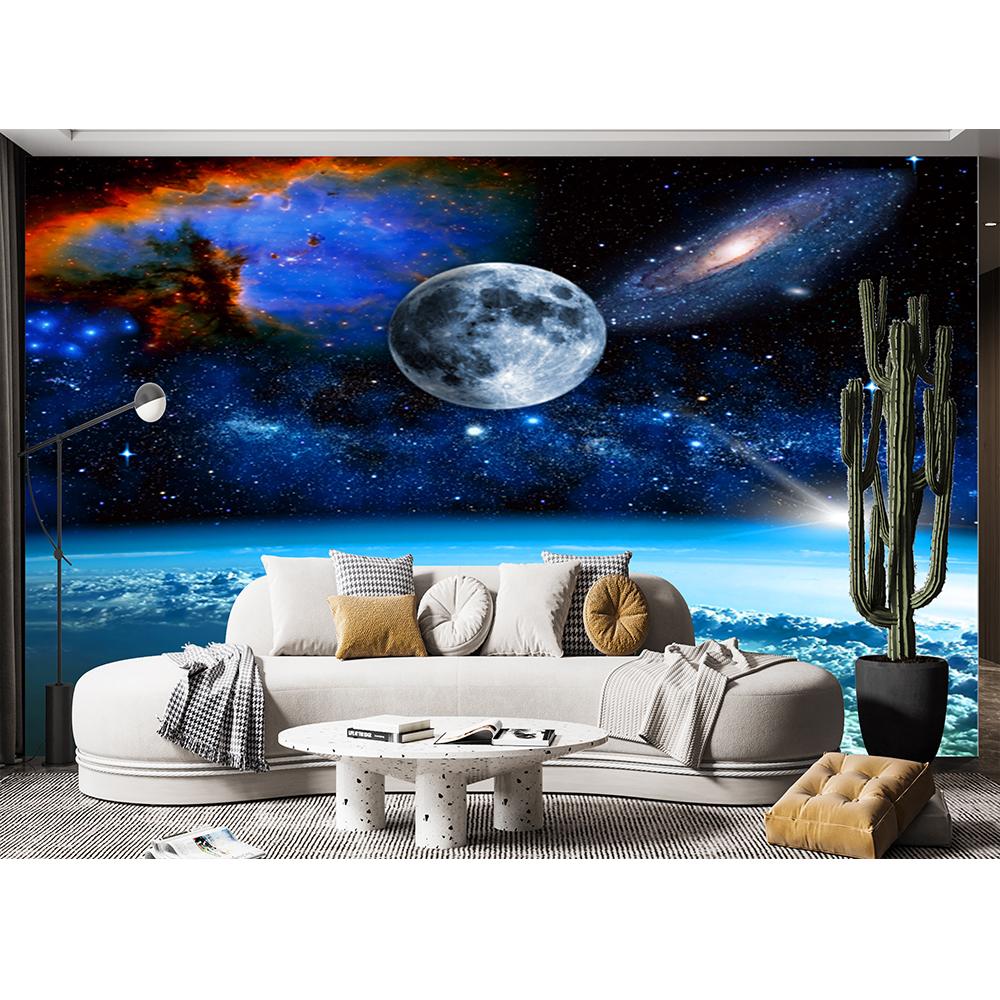 

Планеты Настенная фреска Съемные Солнечная система Большие обои Для гостиной Столовой Спальни галактика космос Настенная фреска 380 cm(W) x 260 cm(H)
