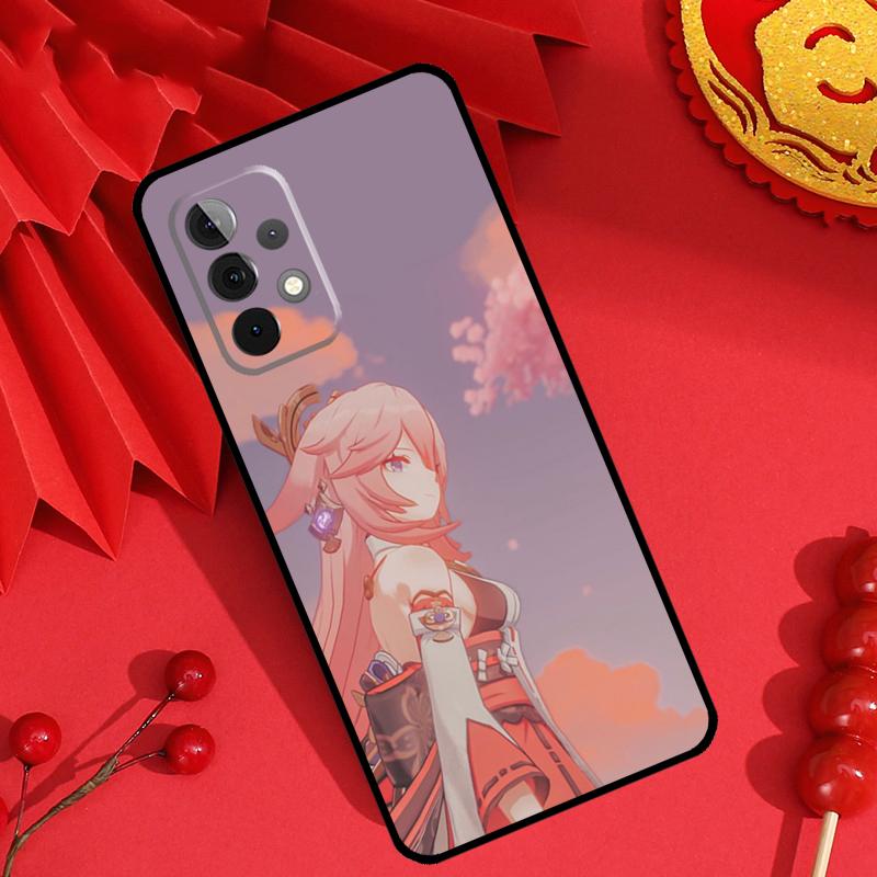 Genshin Impact Yae MIko Case For Samsung Galaxy M13 M14 M12 M11 M15 M06 M16 M36 M56 M31 M53 M32 M52 M35 M55 M34 M54
