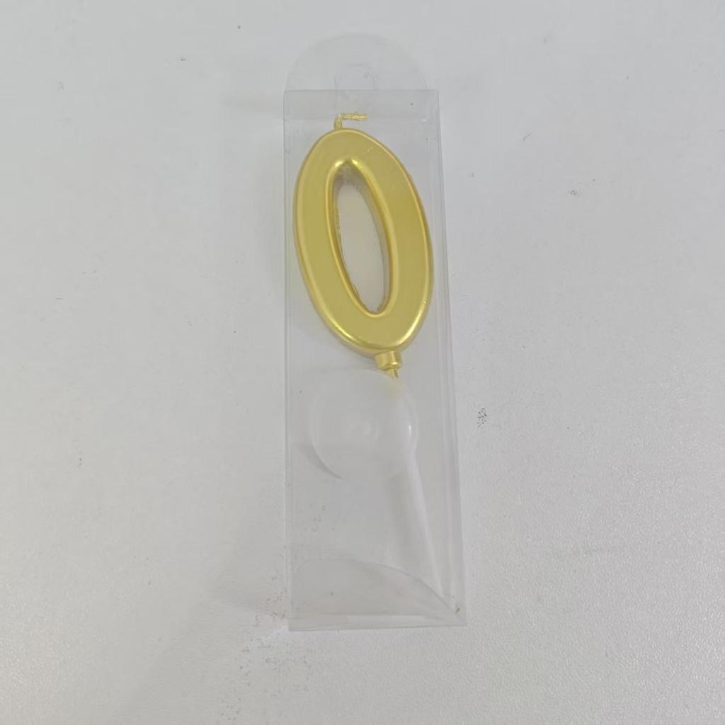 1/2/10pcs Number Birthday Candles, Gold Number Candles, Cake Number Candles, Party Celebration