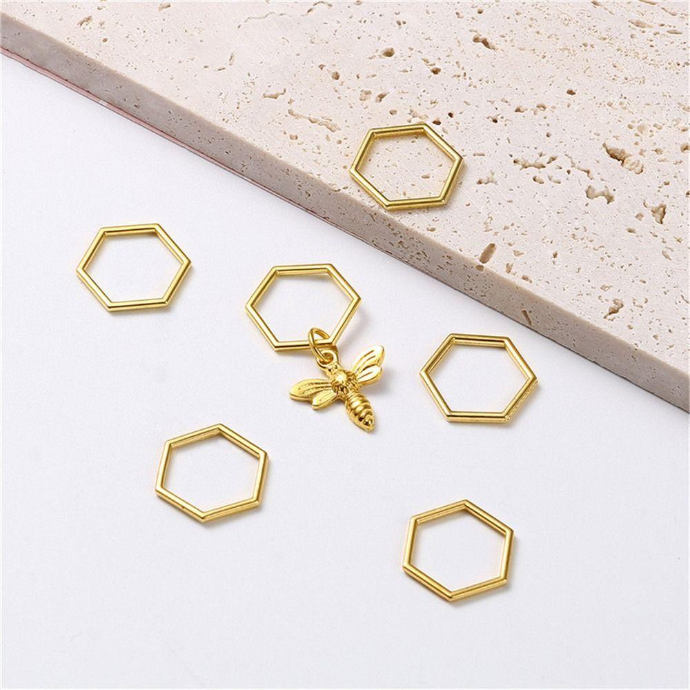 Jehlová spona Hexagon Bee Pletací příslušenství Fixační stehové značky Háčkování Zajišťovací jehlová spona