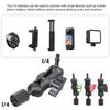 Iron Clamp Ball Head Clamp 1/4inch Male To Female Threaded For Phone Video Mount Camera Monitor LED Light Car Microphones