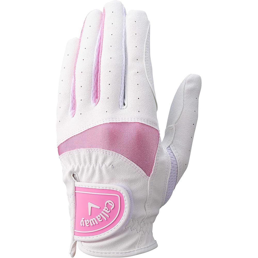 Callaway Solaire Women s Golf Glove Left Hand White/Pink 19cm Right Hand Use