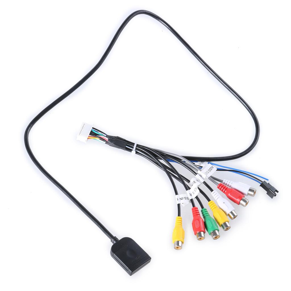 Android-Autonavigation, RCA-Audiokabel, SIM-Steckplatz, Lüfterkabel für Rückfahrassistent, Autoradio, RCA-Kabelbaumadapter