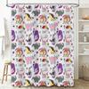 Rainbow Pride Shower Curtain Lgbt Bathroom Decor Transgender Flag Shower Liner Lgbtq+ Washable Backdrop