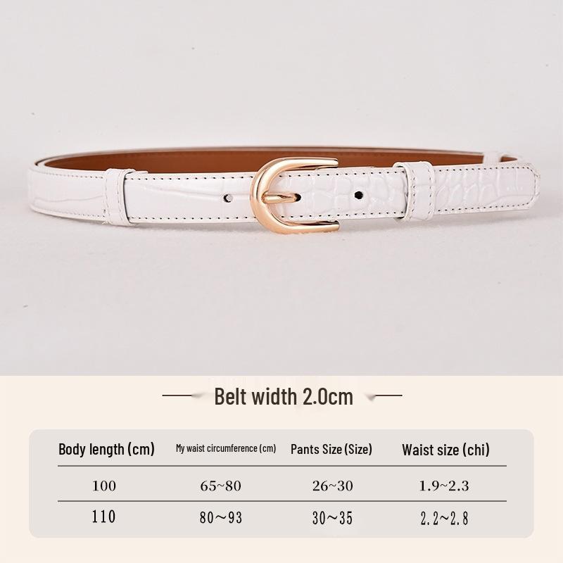

2026 Women s Crocodile Pattern Pin Buckle Belt - Korean Style Casual Versatile Belt for Women, Trendy Fashion Accessory Adjustable Length