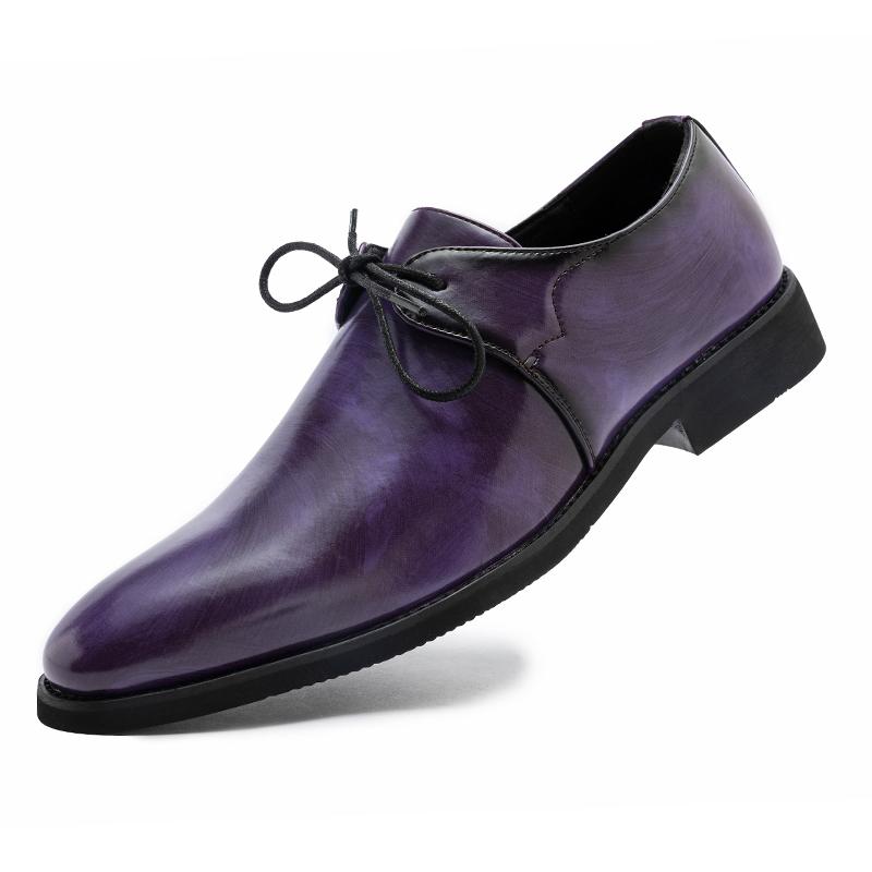 

Мода Новый Мужской Однотонный Ремень Повседневная Обувь Удобная И Классическая Деловая Офисная Выставочная Туфля Модная Свадебная Обувь 46 фиолетовый