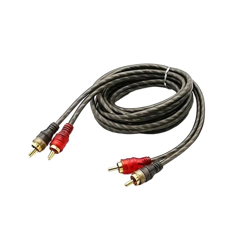 Heavy Duty 2 Male To 2 Male Amplifier Sound Cable 2RCA Sound Splitter Cable Sound Cord for Amplifiers Car Sound Speaker