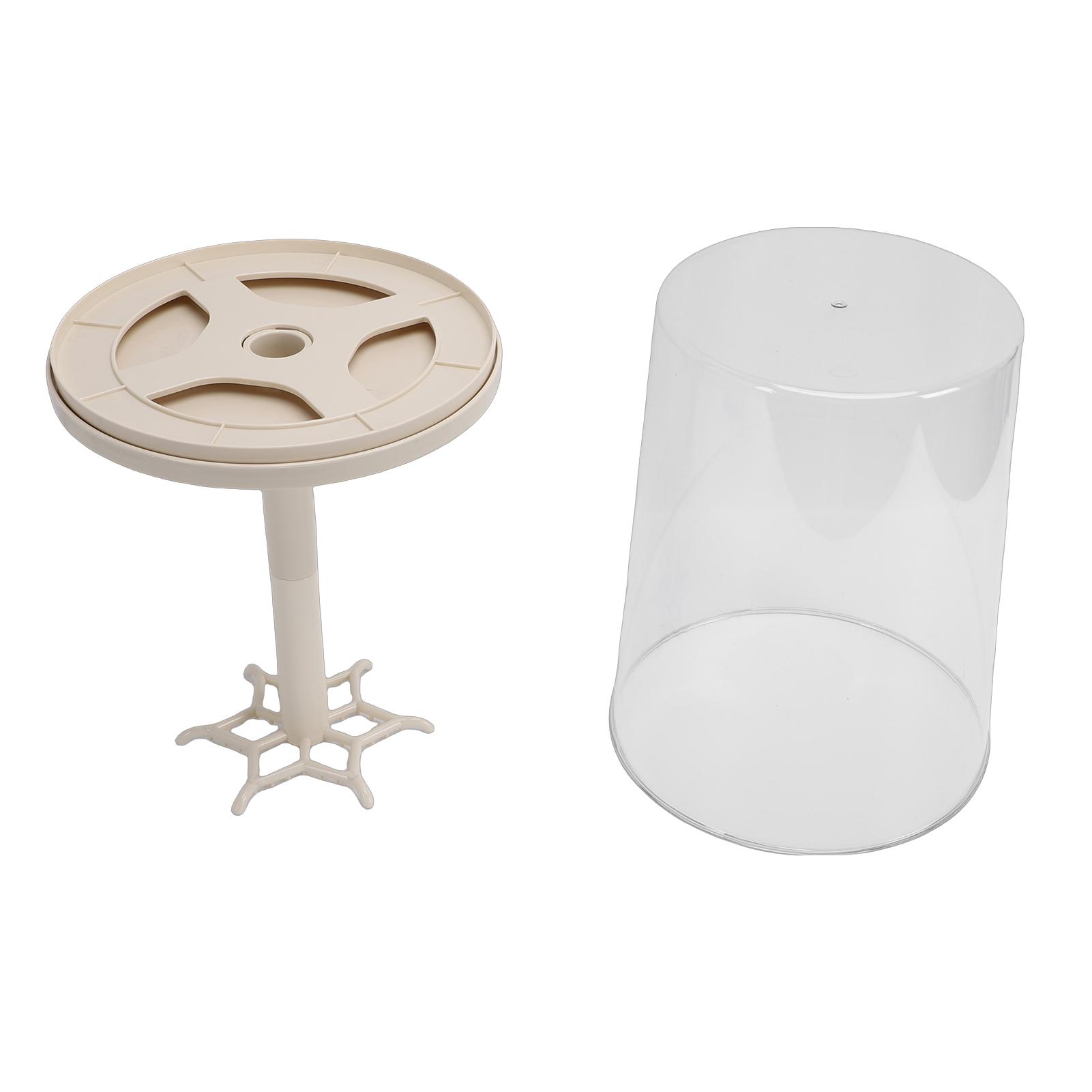 Doll Transparent Display Box with Hook Rotatable Stackable Dusts Proof for Action   Storage Collections