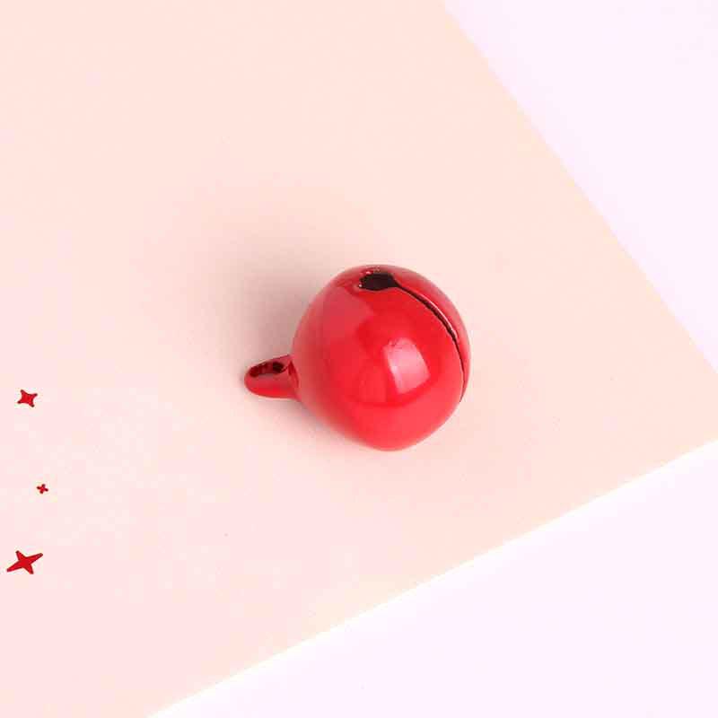 Colorful 14mm Metal Bell Keychains and Christmas Tree Decorations