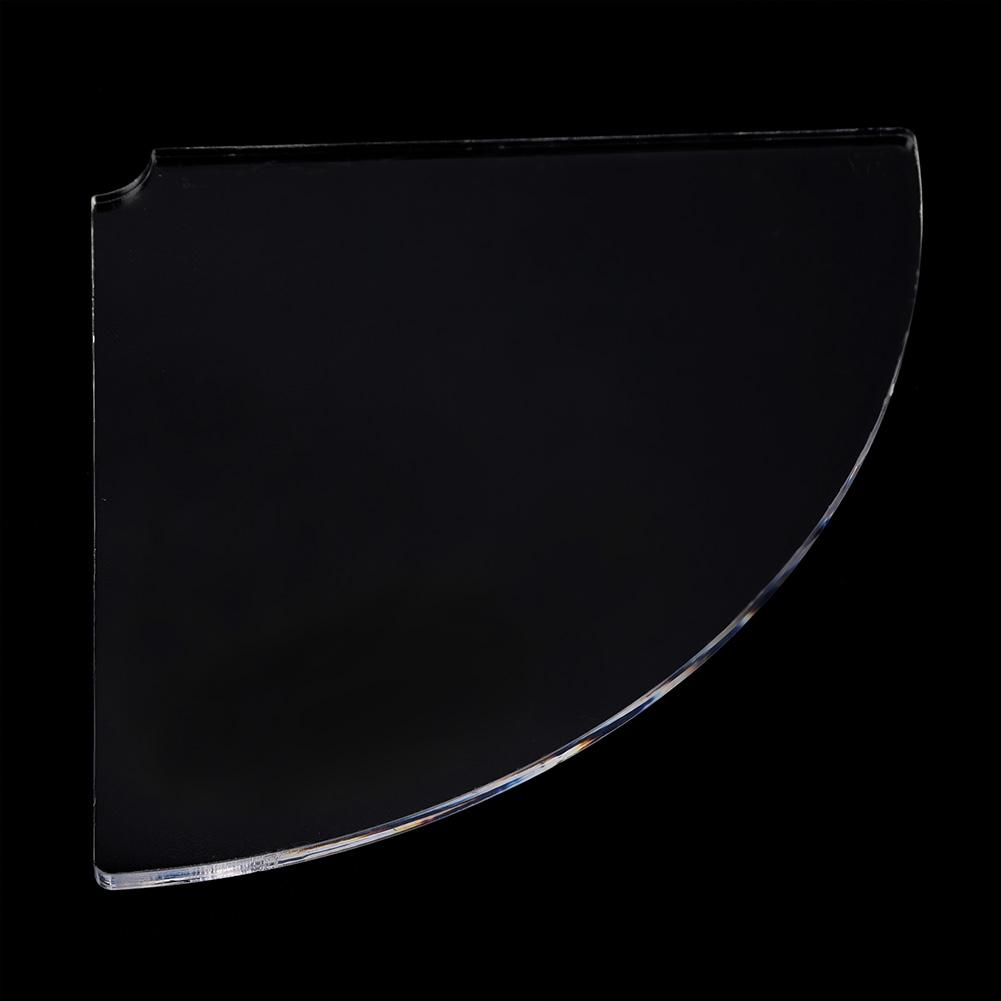 2 Pcs Acrylic Radial Corner Shelf Wall Mounted Floating Shelves Home Decor(Transparent)