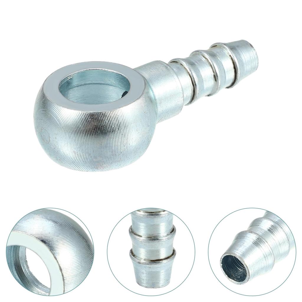 ACROPIX 2pcs Banjo Hose Barb Bolt Fittings Universal Banjo Fitting Fuel Line Adapter Connector