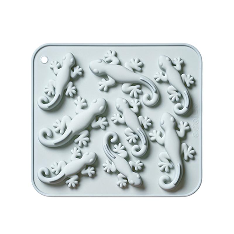 

8 Cavity Gecko Theme Silicone Molds Fondant Candy Chocolate Mould Fudge Mold Cake Decorating Tools синий